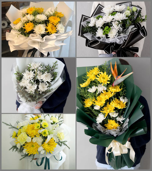 广东江门市蓬江区荷塘镇为民村白事花束代送